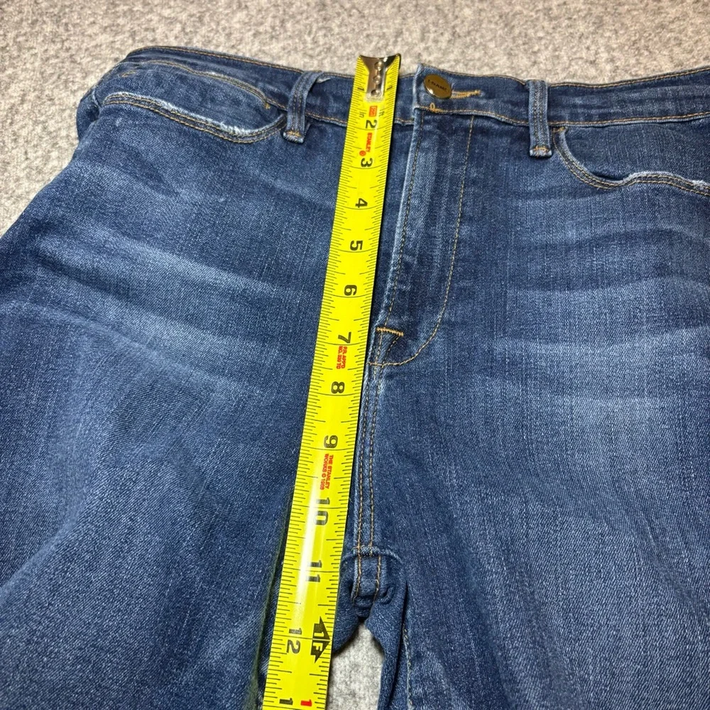 FRAME Women’s Le High Straight Jeans Size 31 Dark Wash Stretch High Rise Ankle - Picture 10 of 12
